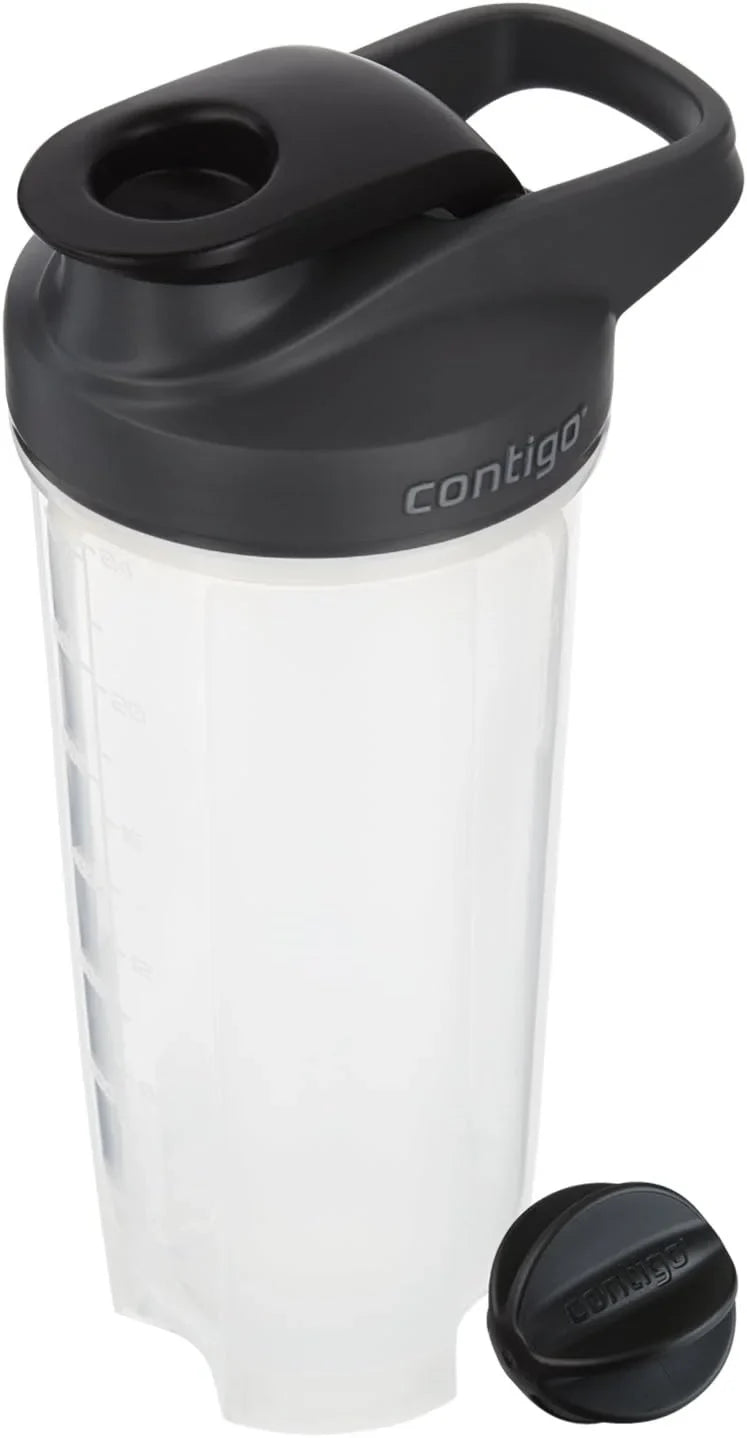 Contigo - 70290 Contigo Shake & Go Fit Snap Lid Shaker Bottle, 28 oz, Black
