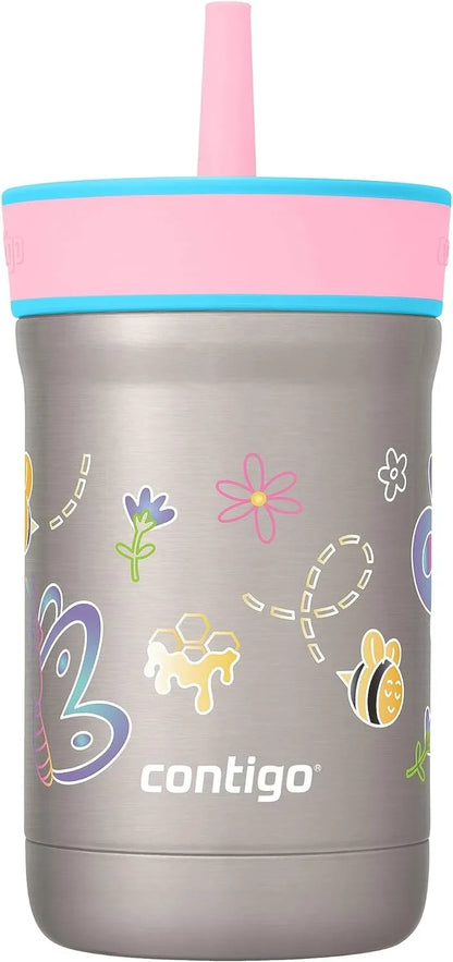 Contigo Leighton Insulated Straw Tumbler, 12 oz, Spacecraft/Juniper Lid