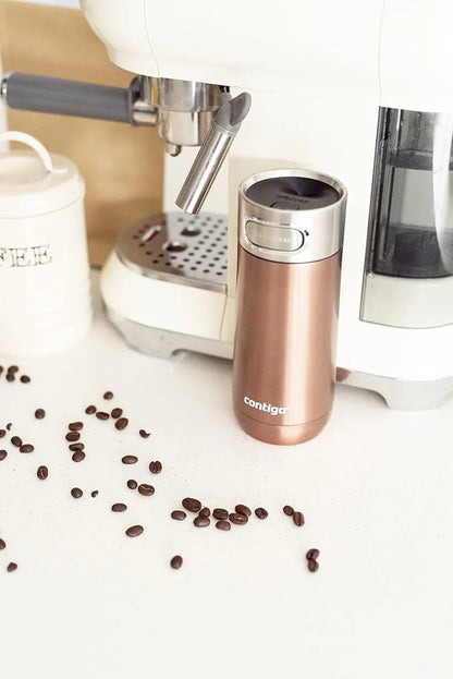 Contigo Luxe Autoseal 360 ml Stainless Steel Thermal Mug, Vacuum Flask, Leakproof Tumbler, Dishwasher Safe, Coffee Mug with BPA Free Easy-Clean Lid, Cornflower