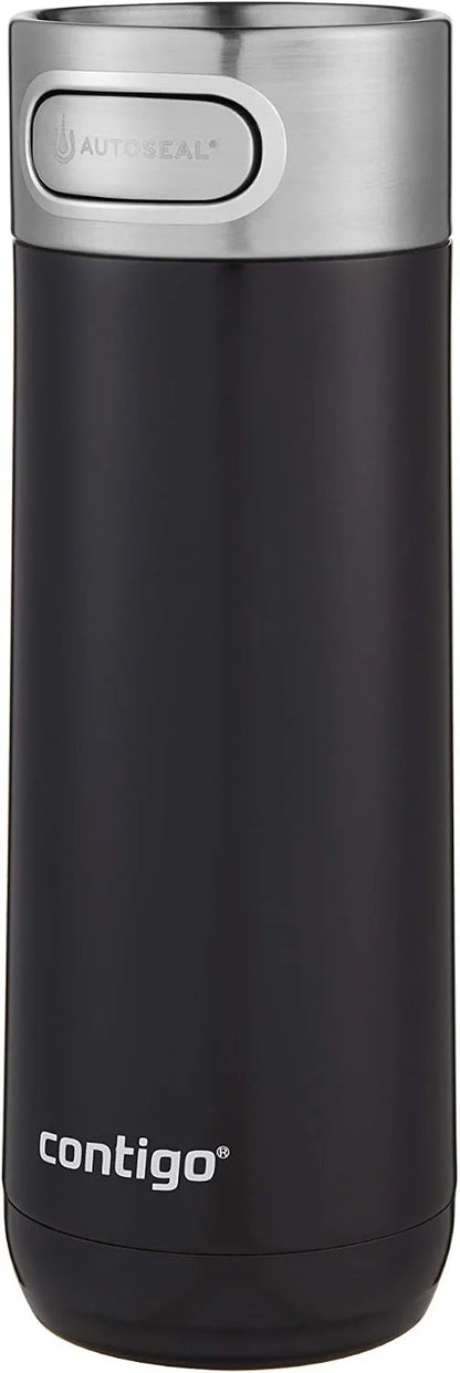 Luxe Autoseal Travel Mug, Stainless Steel Thermal Mug, Vacuum Flask, Leakproof Tumbler, Dishwasher Safe, Coffee Mug with BPA Free Easy-Clean Lid, 360 ml