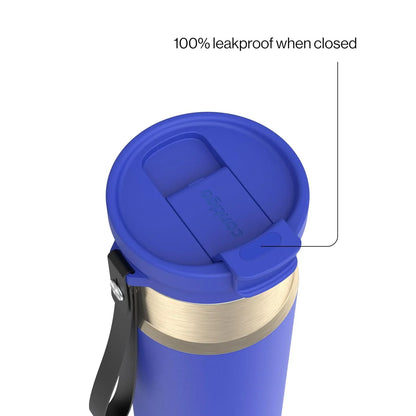 Contigo DualSip 24 oz Stainless Steel Vacuum-Insulated Water Bottle with Carry Strap & 2-in-1 Leakproof Lid (Straw or Spout), BPA-Free & Lead-Free, Dishwasher Safe