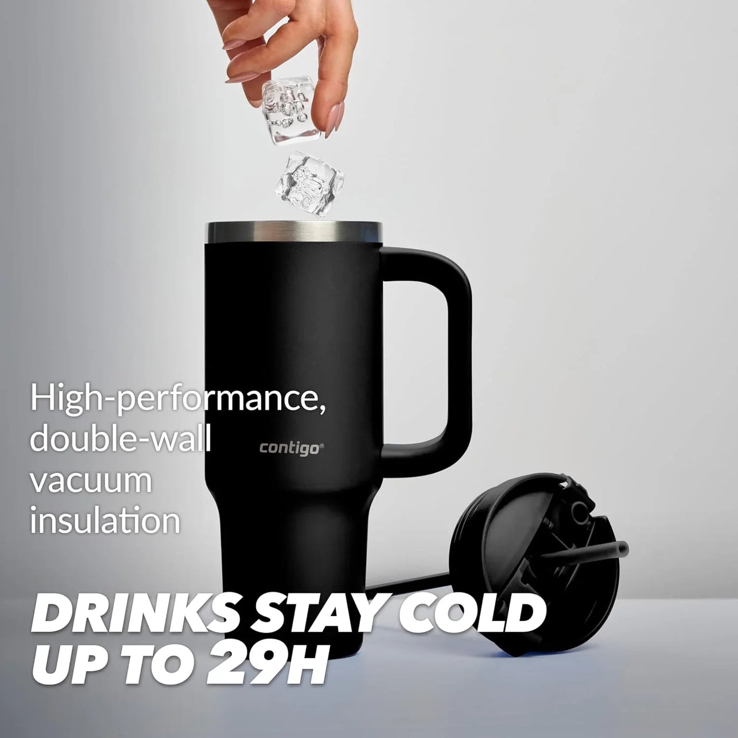 Contigo Streeterville 40oz Tumbler, Stainless Steel Vacuum Insulated, Leak-Proof, Cold for 29 Hours, Salt