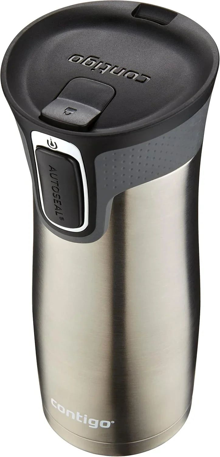 Contigo AUTOSEAL West Loop Vacuum-Insulated Stainless Steel Travel Mug with Easy-Clean Lid 24 oz Crystal Agave