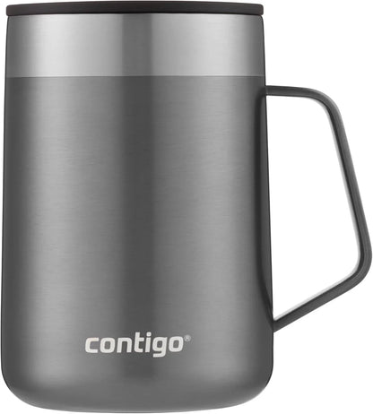 Contigo Stainless Steel Insulated Coffee Mug with Handle, Keeps Drinks Hot for Up to 5 Hours, 410 ml