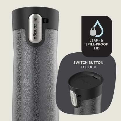 Contigo AUTOSEAL West Loop Vacuum-Insulated Stainless Steel Travel Mug with Easy-Clean Lid 24 oz Crystal Agave