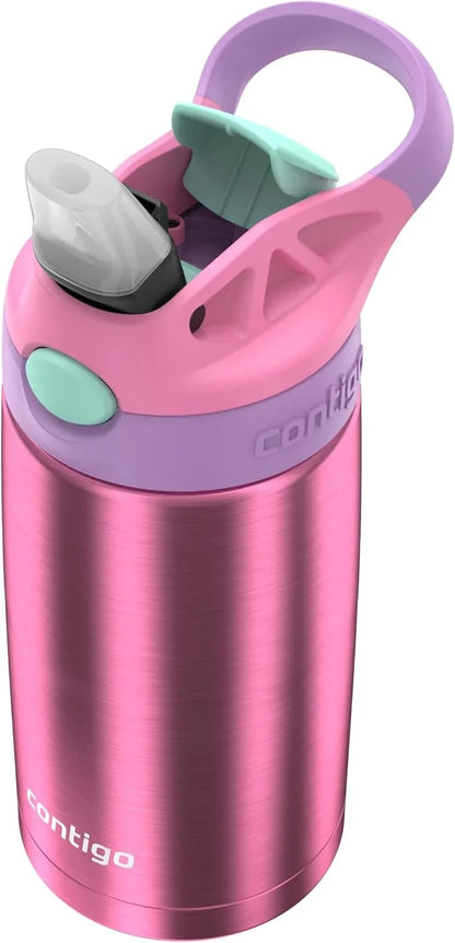 Contigo AUTOSPOUT Water Bottle, 13 oz, Coral Blue/Poppy