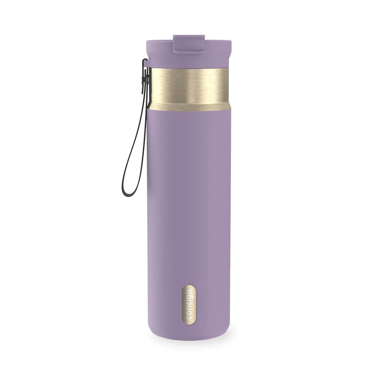 Contigo DualSip 24 oz Stainless Steel Vacuum-Insulated Water Bottle with Carry Strap & 2-in-1 Leakproof Lid (Straw or Spout), BPA-Free & Lead-Free, Dishwasher Safe