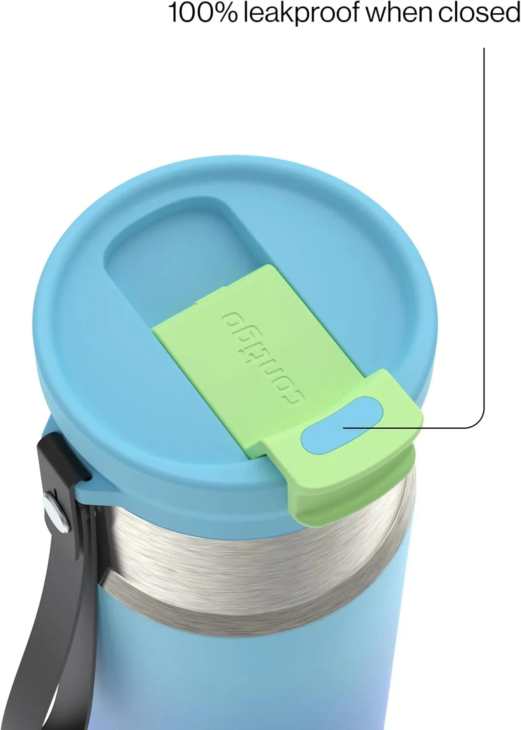 Contigo DualSip 16 oz Compact Stainless Steel Vacuum-Insulated Water Bottle with 2-in-1 Leakproof Lid (Straw or Spout), BPA-Free & Lead-Free, Dishwasher Safe