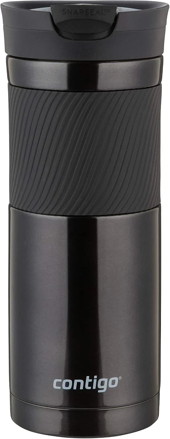 Contigo Byron Snapseal Travel Mug, Stainless Steel Thermal mug, vacuum flask, leakproof tumbler, coffee mug with BPA free Easy-Clean Lid, 470 ml, Vivacious