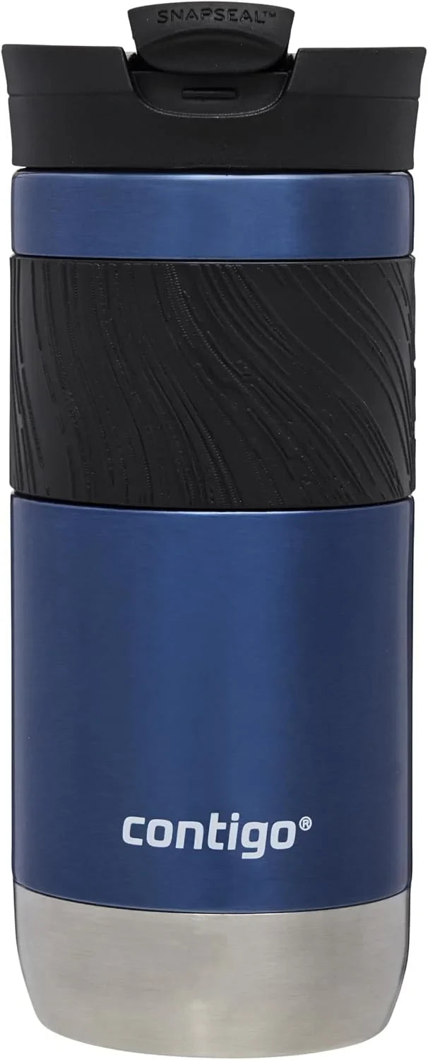 Contigo Byron 2.0 Thermo Mug, Stainless Steel Insulated Mug with Snapseal Closure, Coffee Mug to go, 100% Leak Proof, Dishwasher Safe lid, BPA Free, Keeps Drinks Warm for Hours