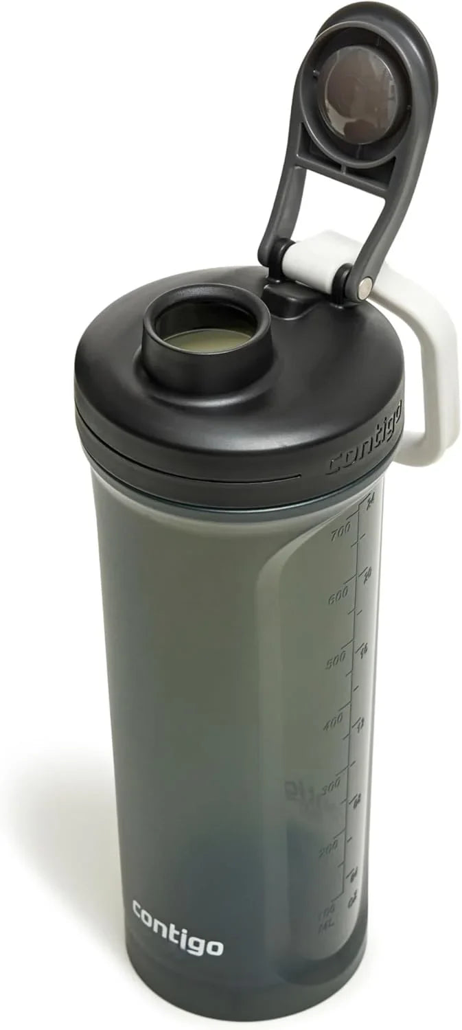 Contigo Shake & Go 2.0 Protein Shaker Bottle with Mixer Ball | Large BPA Free Blender | Ideal for Protein Powder, Nutrition Shakes or Smoothies | Leak Proof Sports Bottle | 820 ml