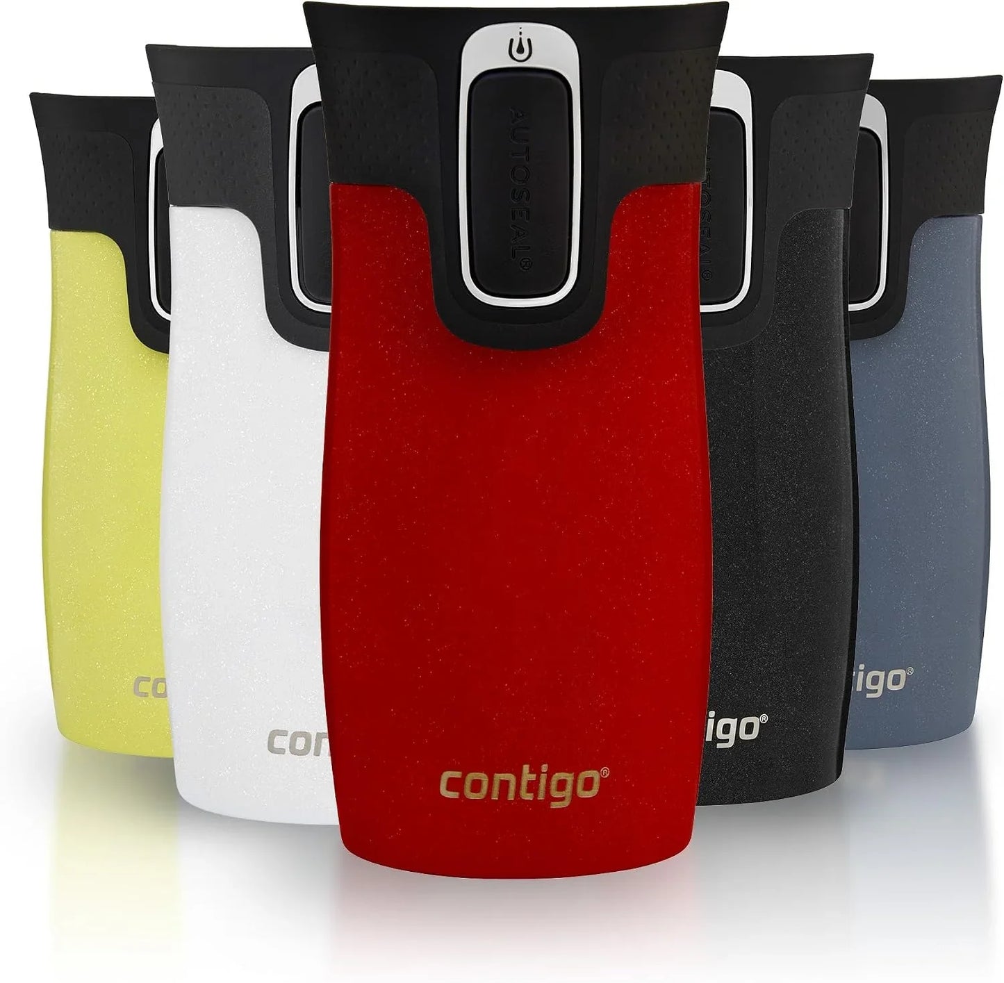 Contigo West Loop Mini Autoseal Travel Mug | Stainless Steel Thermal Mug | Vacuum Flask | Leakproof Tumbler | Coffee to go Mug with BPA Free Easy-Clean Lid | Lakeside | 300 ml