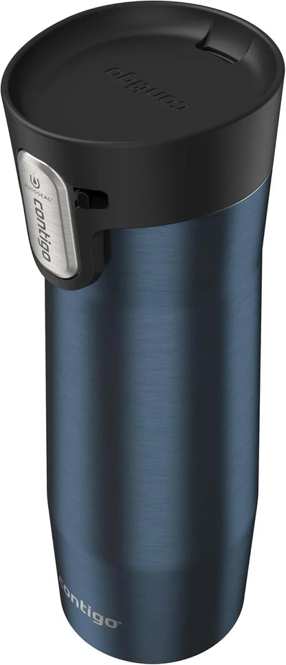 Contigo AUTOSEAL West Loop Vacuum-Insulated Stainless Steel Travel Mug with Easy-Clean Lid 24 oz Crystal Agave
