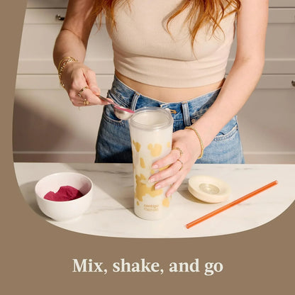 Contigo x Ally Love Shake & Go Tumbler, Autoclose Lid, Leak Proof, 20oz, Licorice