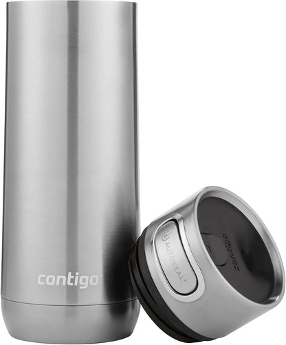 Contigo Luxe Autoseal 360 ml Stainless Steel Thermal Mug, Vacuum Flask, Leakproof Tumbler, Dishwasher Safe, Coffee Mug with BPA Free Easy-Clean Lid, Cornflower