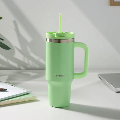 Contigo Streeterville 30oz Tumbler, Stainless Steel Vacuum Insulated, Leak-Proof, Cold for 29 Hours, Fits in cupholders, Cucumber