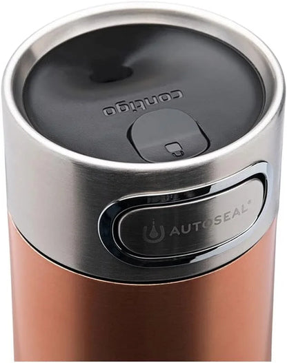 Contigo Luxe Autoseal 360 ml Stainless Steel Thermal Mug, Vacuum Flask, Leakproof Tumbler, Dishwasher Safe, Coffee Mug with BPA Free Easy-Clean Lid, Cornflower
