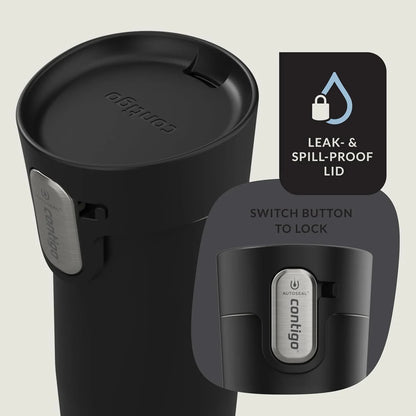 Contigo AUTOSEAL West Loop Vacuum-Insulated Stainless Steel Travel Mug with Easy-Clean Lid 24 oz Crystal Agave