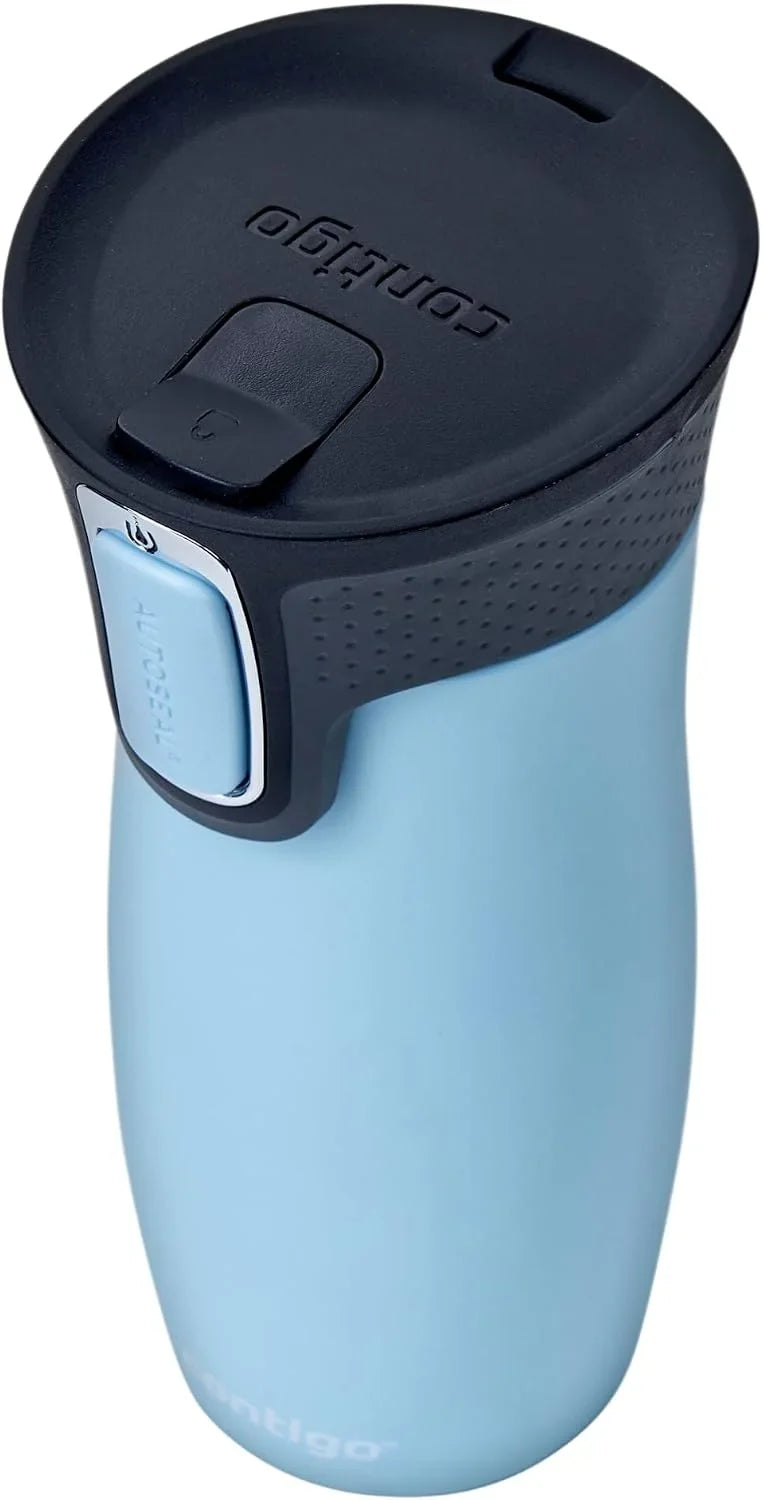 Contigo West Loop Autoseal Travel Mug, Stainless Steel Thermal Mug, Vacuum Flask, Leakproof Tumbler, Coffee Mug with BPA-Free Easy-Clean Lid