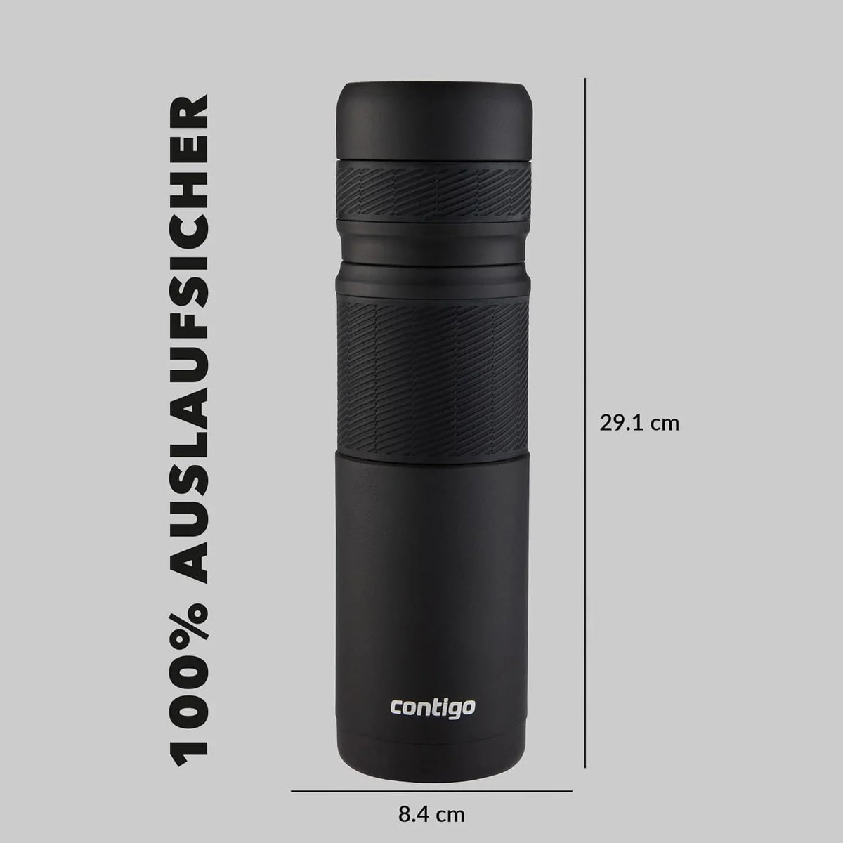Contigo Thermal Bottle Thermalock, Vacuum Insulated Travel Flask, Thermos Flask for Hot Drinks, up to 35h hot & 60h Cold, Leakproof Coffee Tea Bottle, Stainless Steel Travel Mug