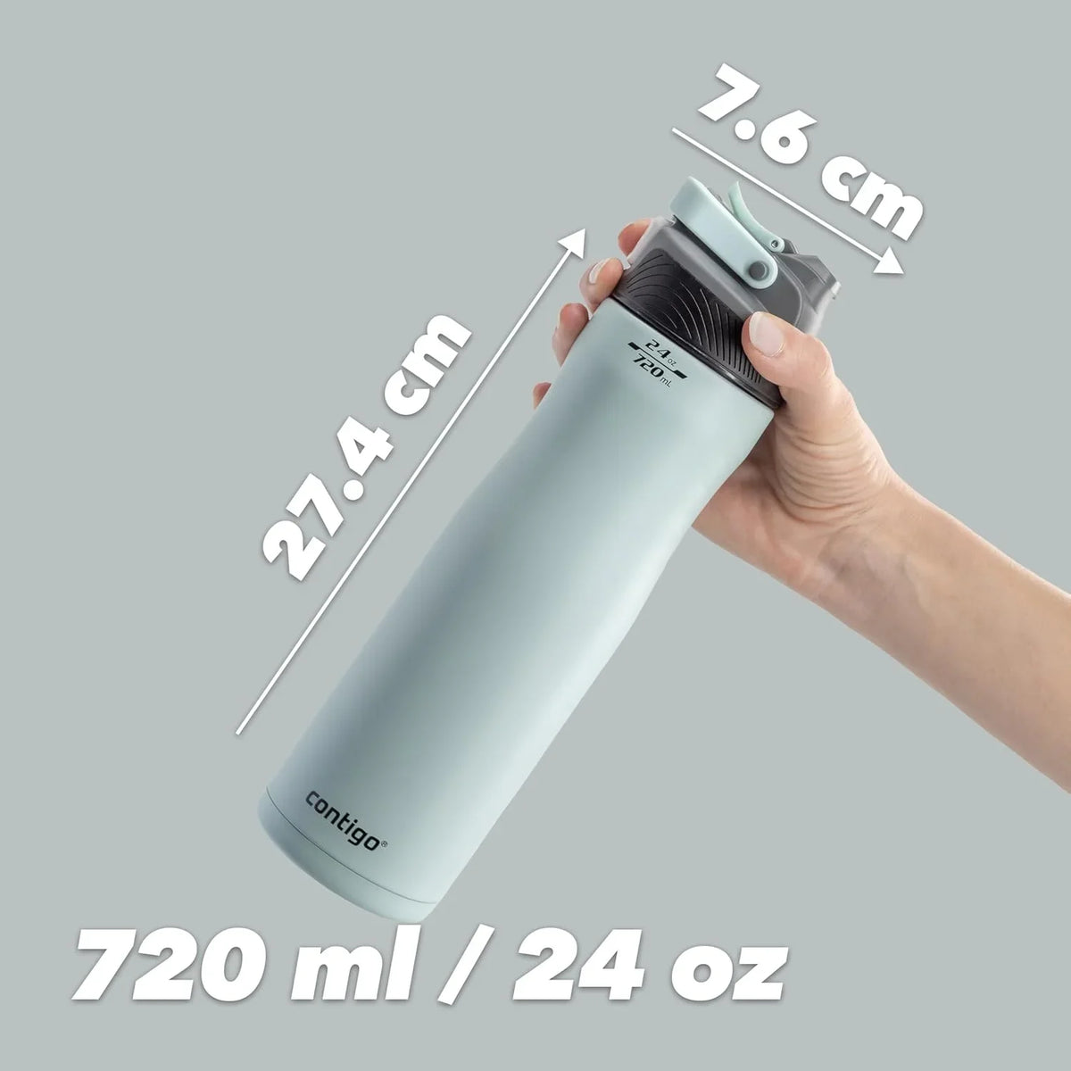 Contigo Autoseal Chill Insulated Water Bottle | 28h cold | 720 ml