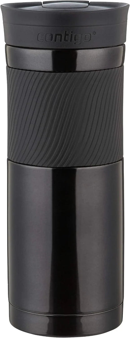 Contigo Byron Snapseal Travel Mug, Stainless Steel Thermal mug, vacuum flask, leakproof tumbler, coffee mug with BPA free Easy-Clean Lid, 470 ml, Vivacious