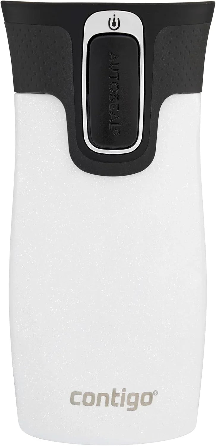 Contigo West Loop Mini Autoseal Travel Mug | Stainless Steel Thermal Mug | Vacuum Flask | Leakproof Tumbler | Coffee to go Mug with BPA Free Easy-Clean Lid | Lakeside | 300 ml