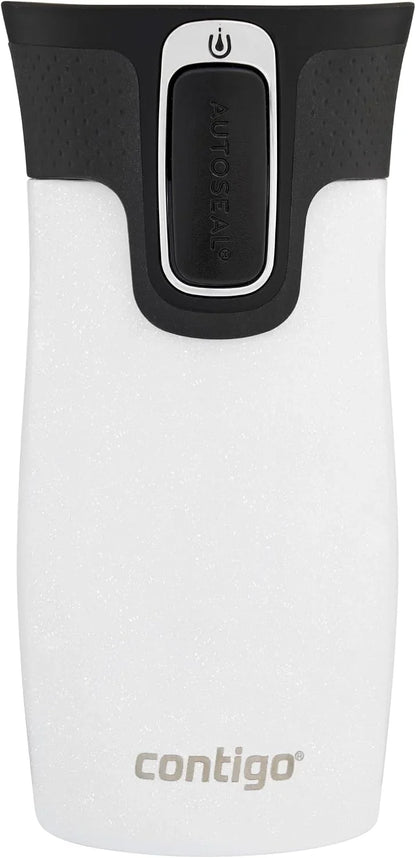 Contigo West Loop Mini Autoseal Travel Mug | Stainless Steel Thermal Mug | Vacuum Flask | Leakproof Tumbler | Coffee to go Mug with BPA Free Easy-Clean Lid | Lakeside | 300 ml