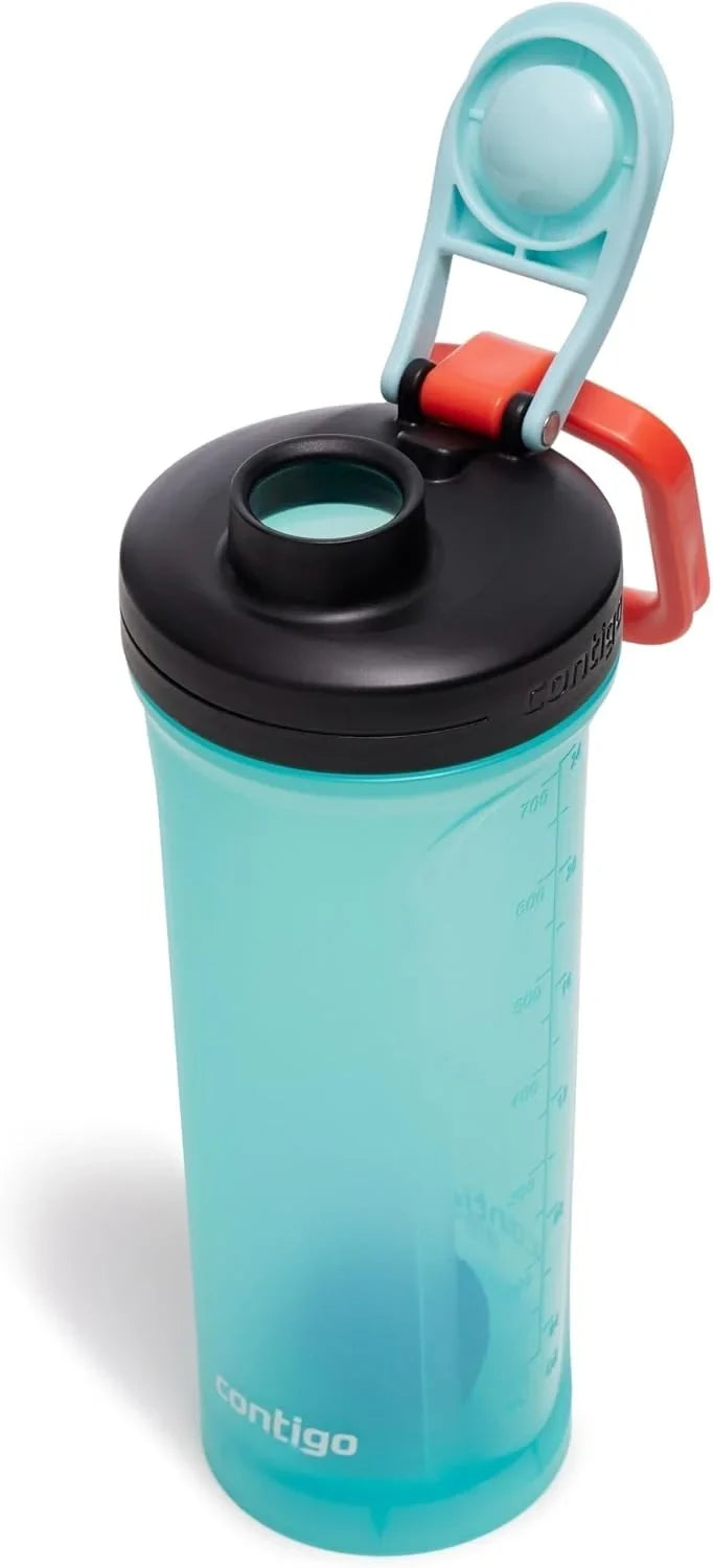 Contigo Shake & Go 2.0 Protein Shaker Bottle with Mixer Ball | Large BPA Free Blender | Ideal for Protein Powder, Nutrition Shakes or Smoothies | Leak Proof Sports Bottle | 820 ml