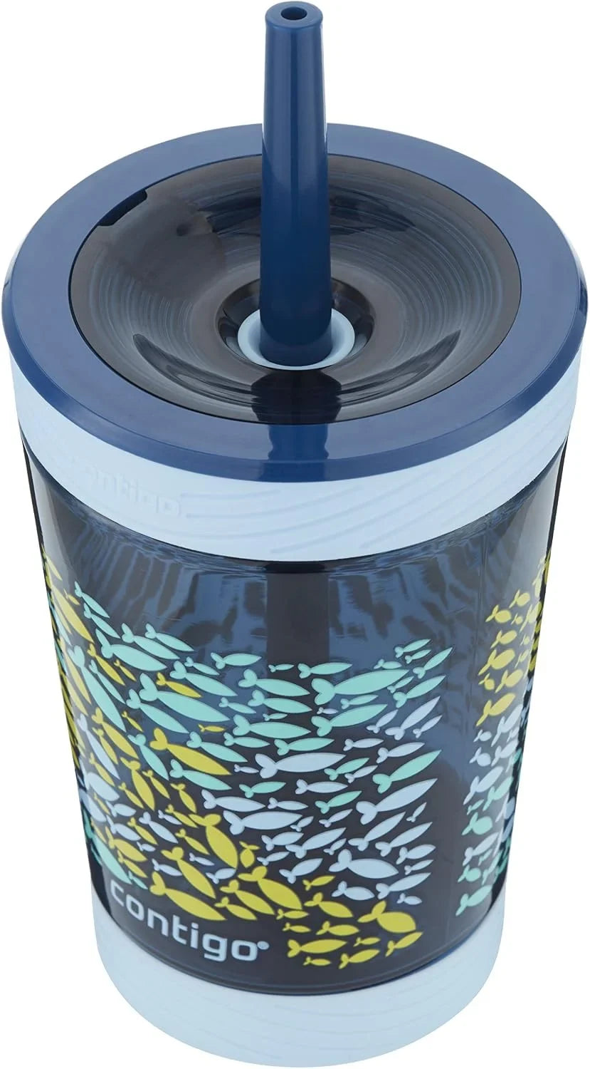 Contigo Kids Spill-Proof Tumbler with Straw 14 oz. 2 Pack