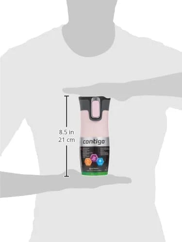 Contigo West Loop Autoseal Travel Mug, Stainless Steel Thermal Mug, Vacuum Flask, Leakproof Tumbler, Coffee Mug with BPA-Free Easy-Clean Lid