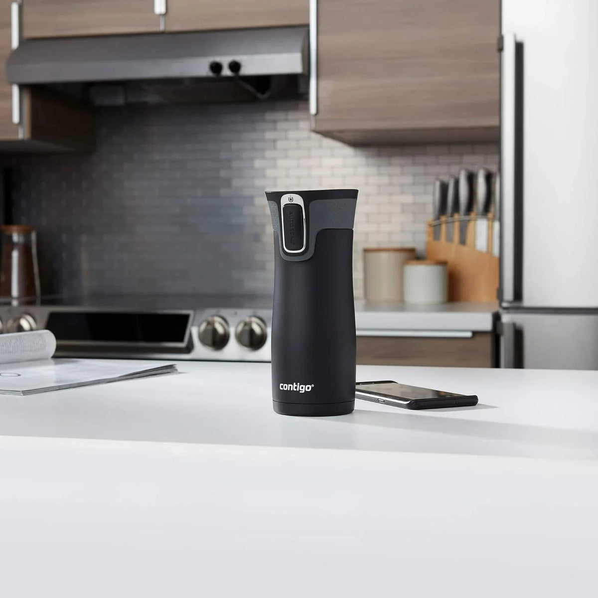 Contigo AUTOSEAL West Loop Vacuum-Insulated Stainless Steel Travel Mug with Easy-Clean Lid 24 oz Crystal Agave
