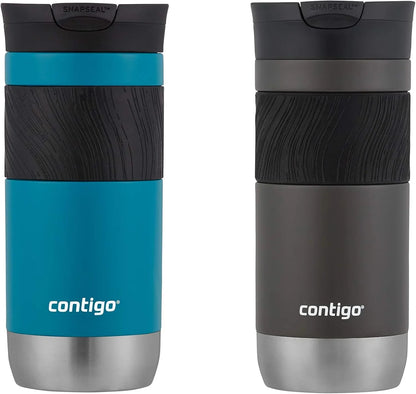 Contigo Byron 2.0 Stainless Steel Travel Mug with SNAPSEAL Lid and Grip 20oz. Juniper