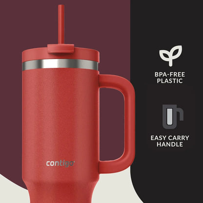 Contigo Streeterville 40oz Tumbler, Stainless Steel Vacuum Insulated, Leak-Proof, Cold for 29 Hours, Salt