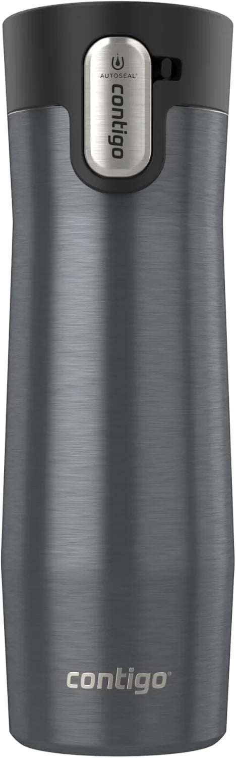 Contigo AUTOSEAL West Loop Vacuum-Insulated Stainless Steel Travel Mug with Easy-Clean Lid 24 oz Crystal Agave