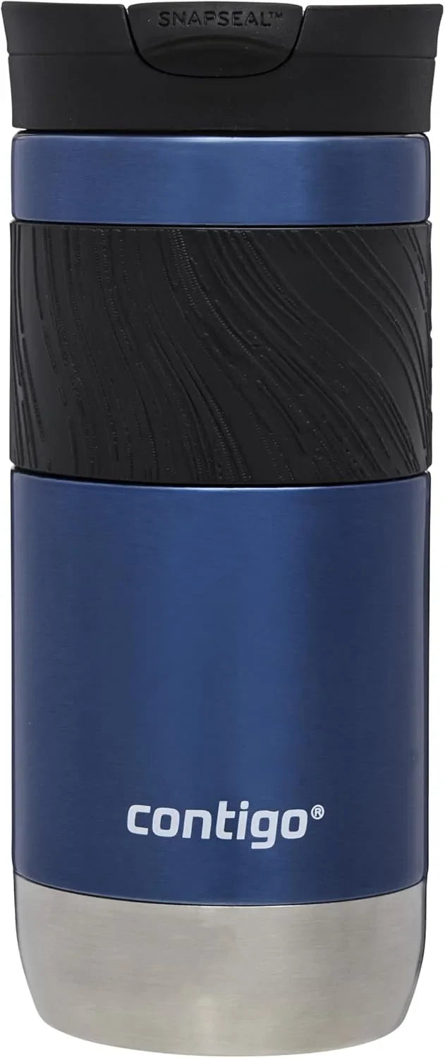 Contigo Byron 2.0 Thermo Mug, Stainless Steel Insulated Mug with Snapseal Closure, Coffee Mug to go, 100% Leak Proof, Dishwasher Safe lid, BPA Free, Keeps Drinks Warm for Hours