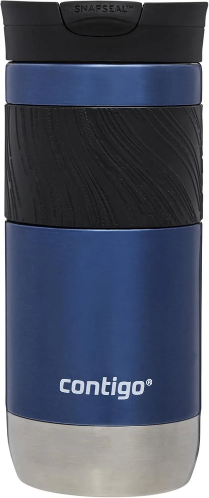 Contigo Byron 2.0 Thermo Mug, Stainless Steel Insulated Mug with Snapseal Closure, Coffee Mug to go, 100% Leak Proof, Dishwasher Safe lid, BPA Free, Keeps Drinks Warm for Hours
