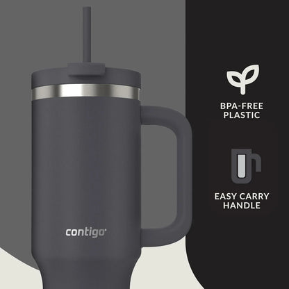 Contigo Streeterville 40oz Tumbler, Stainless Steel Vacuum Insulated, Leak-Proof, Cold for 29 Hours, Salt