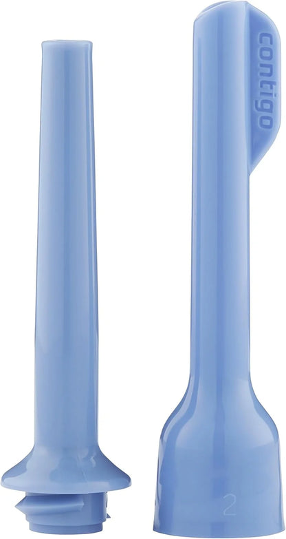 Contigo Kids’ Leighton Straw Tumbler with Spill-Proof Leak-Proof Lid 14oz Juniper/Blue Forest