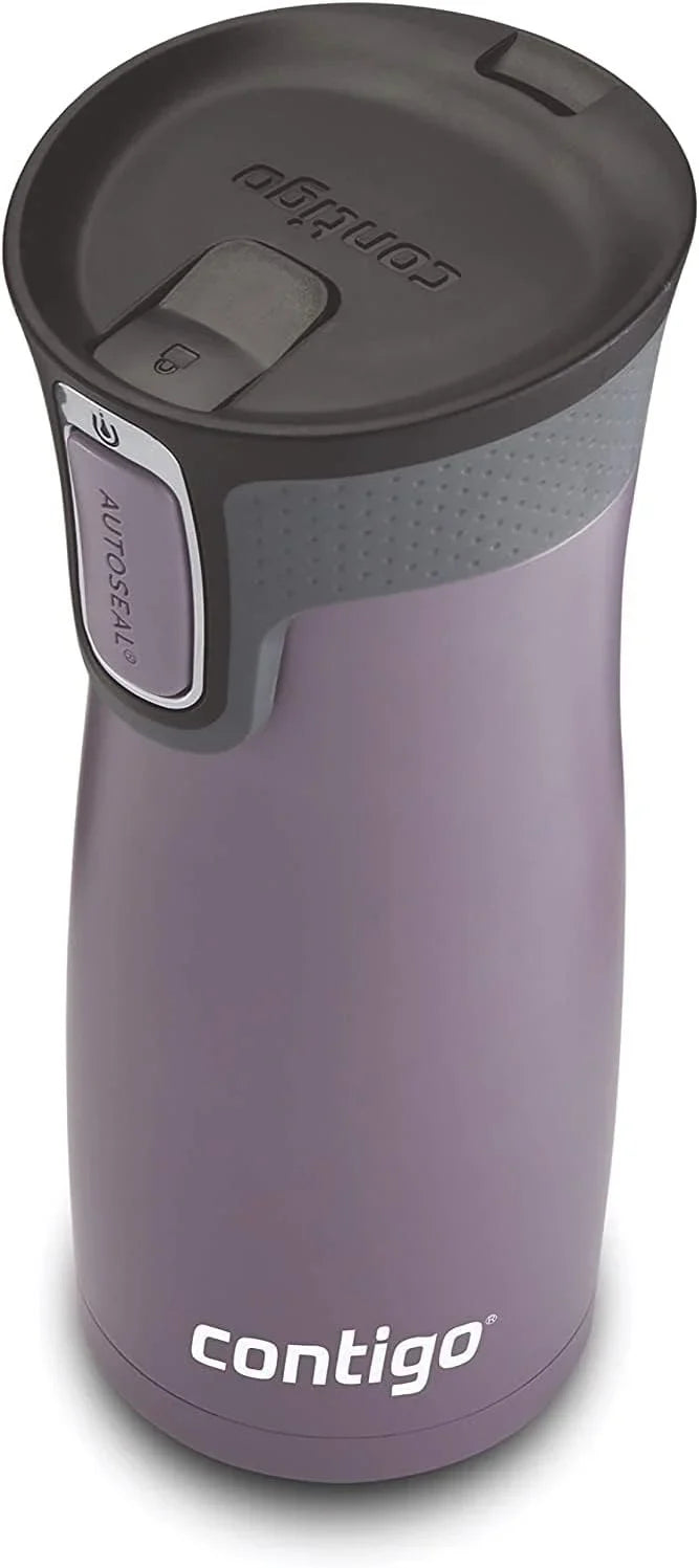Contigo West Loop Autoseal Travel Mug, Stainless Steel Thermal Mug, Vacuum Flask, Leakproof Tumbler, Coffee Mug with BPA-Free Easy-Clean Lid