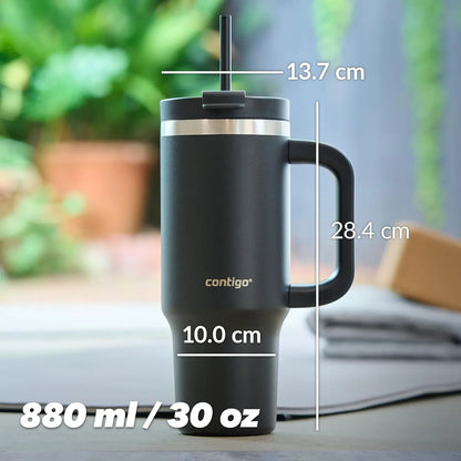 Contigo Streeterville 40oz Tumbler, Stainless Steel Vacuum Insulated, Leak-Proof, Cold for 29 Hours, Salt