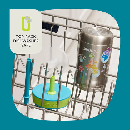 Contigo Leighton Insulated Straw Tumbler, 12 oz, Spacecraft/Juniper Lid